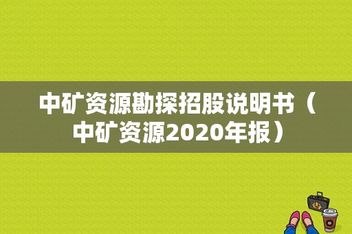 中矿资源勘探招股说明书（中矿资源2020年报）-图1